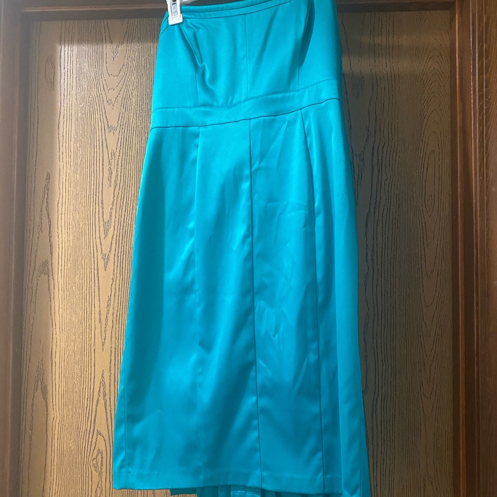 Size 12 Jessica Simpson aquamarine strapless dress